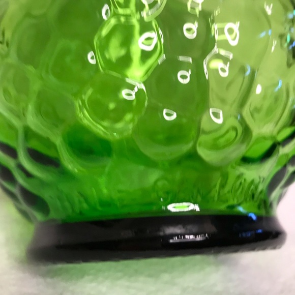 Vintage handmade repurposed glass bottle table lamp green grape half gallon - Picture 6 of 9